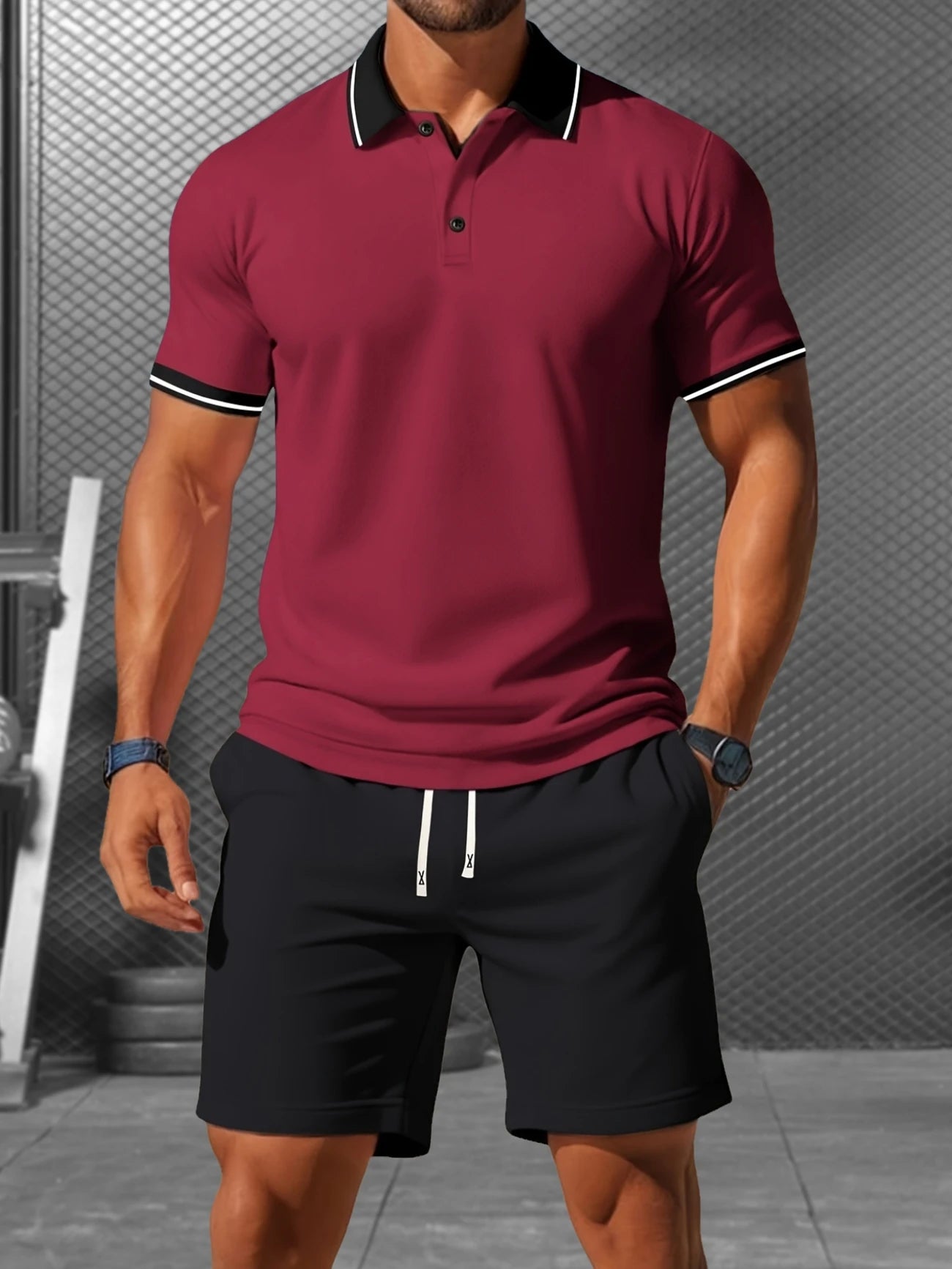 Viggo | 2-delige zomerse polo & shorts set