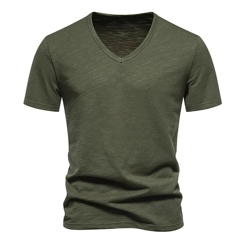Jurre - Casual Bamboo V-hals T-shirt voor heren