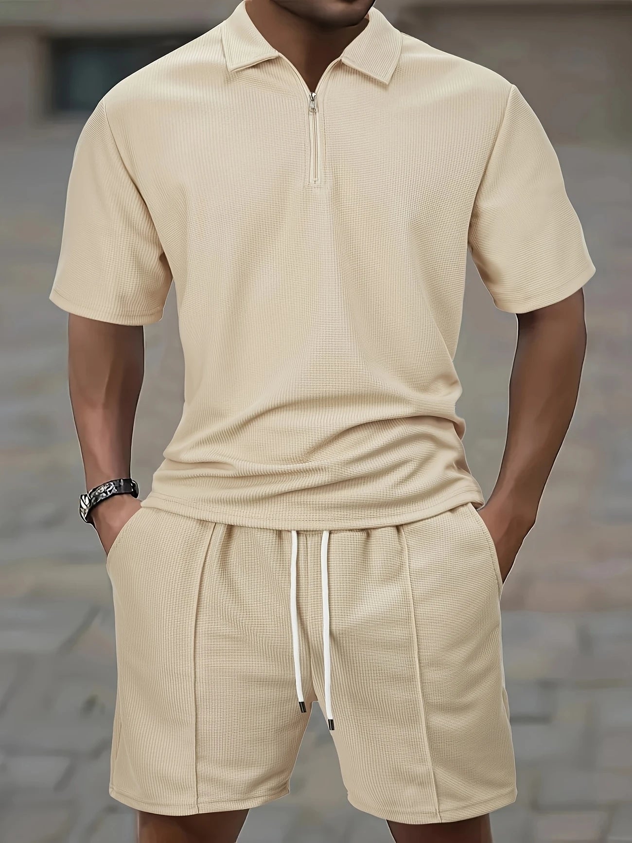 Mathis | 2-delige zomerse polo & shorts set