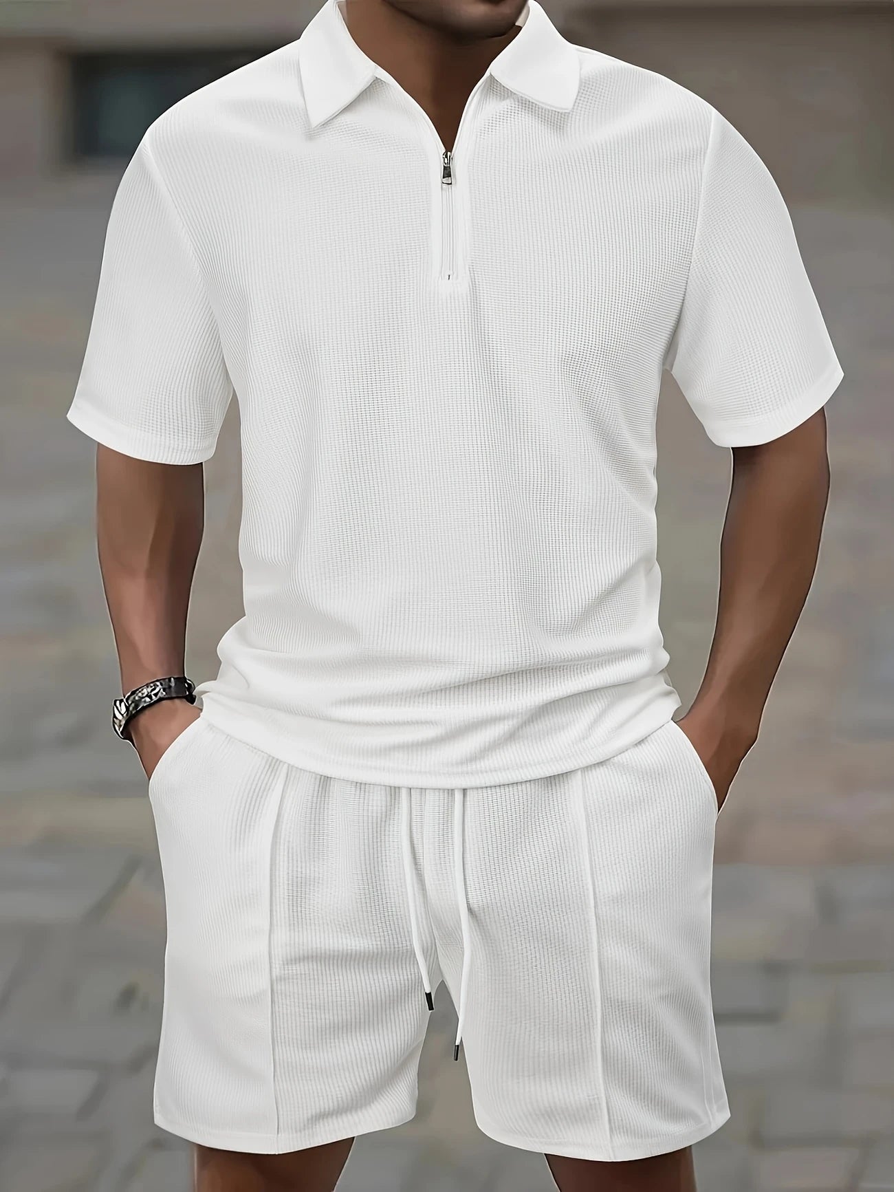 Mathis | 2-delige zomerse polo & shorts set
