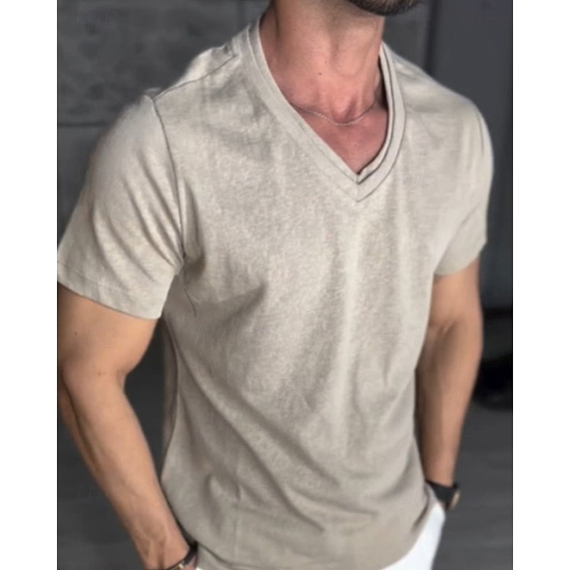 Daan | V-hals T-shirt voor de Zomer