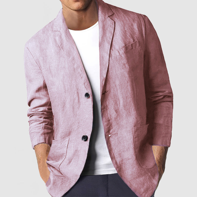 Heren Casual Katoenen Blazer
