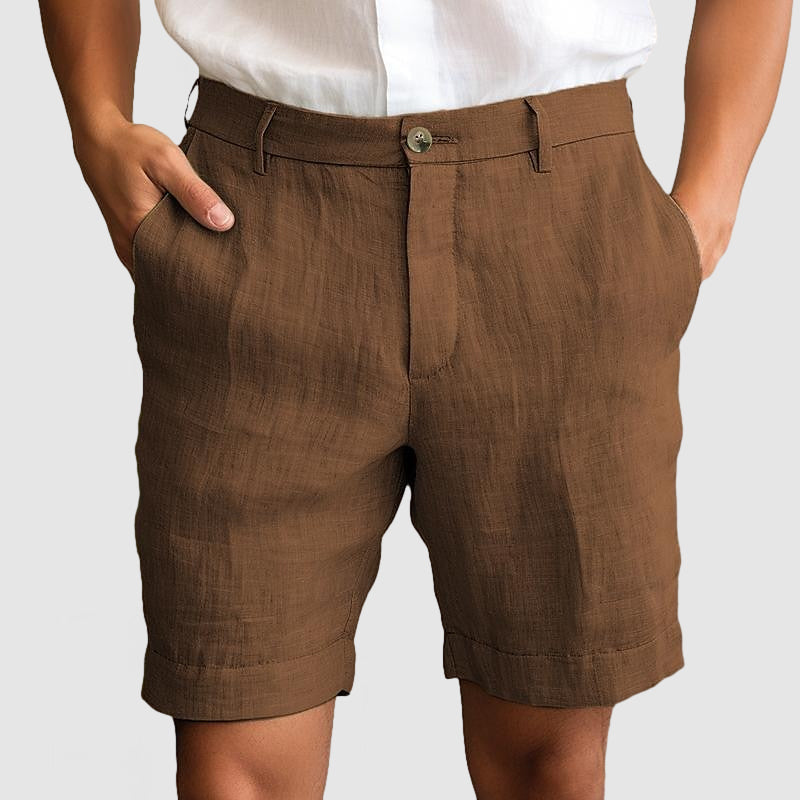 Heren Casual Katoenen Linnen Shorts