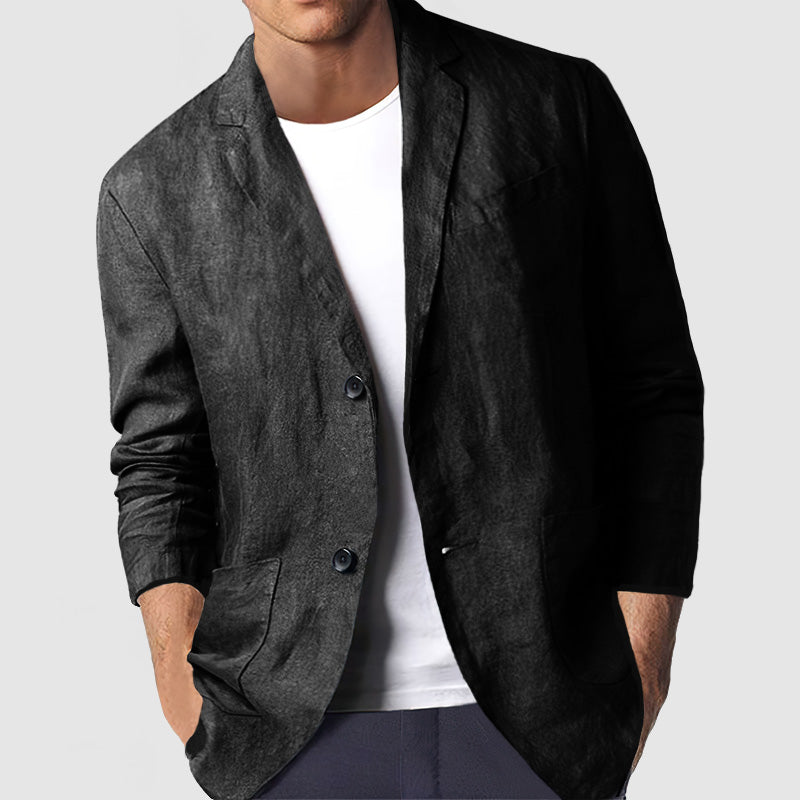 Heren Casual Katoenen Blazer
