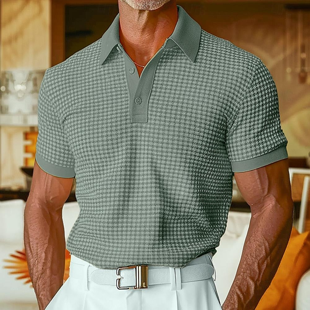 Antoine - Waffle Polo Shirt