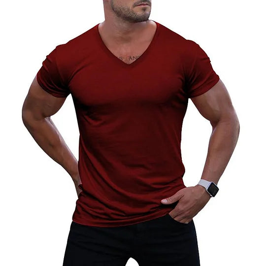 Koen - Slim-Fit V-hals t-shirt
