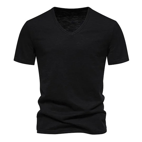 Jurre - Casual Bamboo V-hals T-shirt voor heren