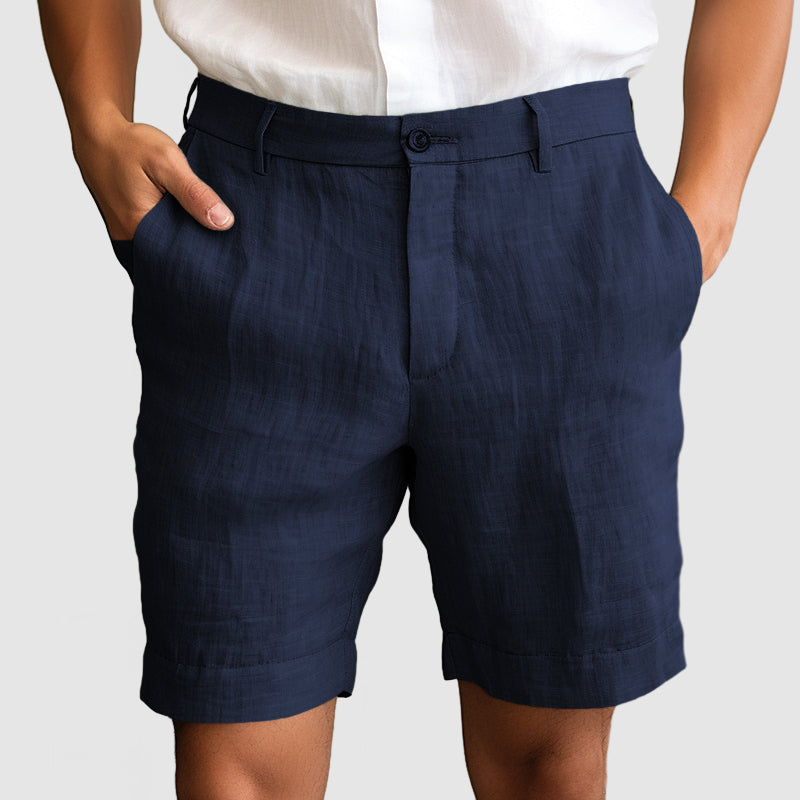 Heren Casual Katoenen Linnen Shorts