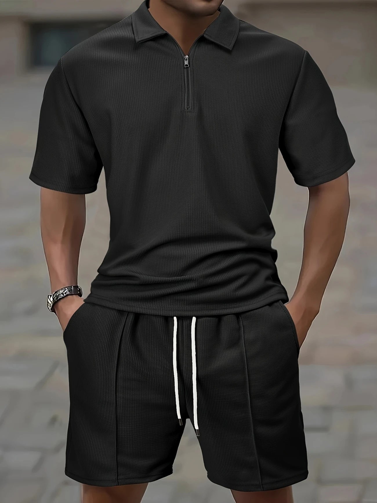 Mathis | 2-delige zomerse polo & shorts set