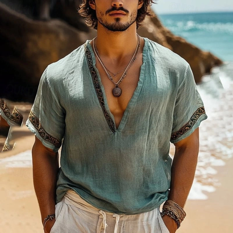 Arjan | Bohemian zomershirt voor heren
