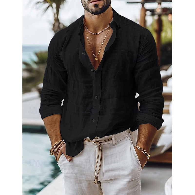 Kevin - Linnen Herenshirt