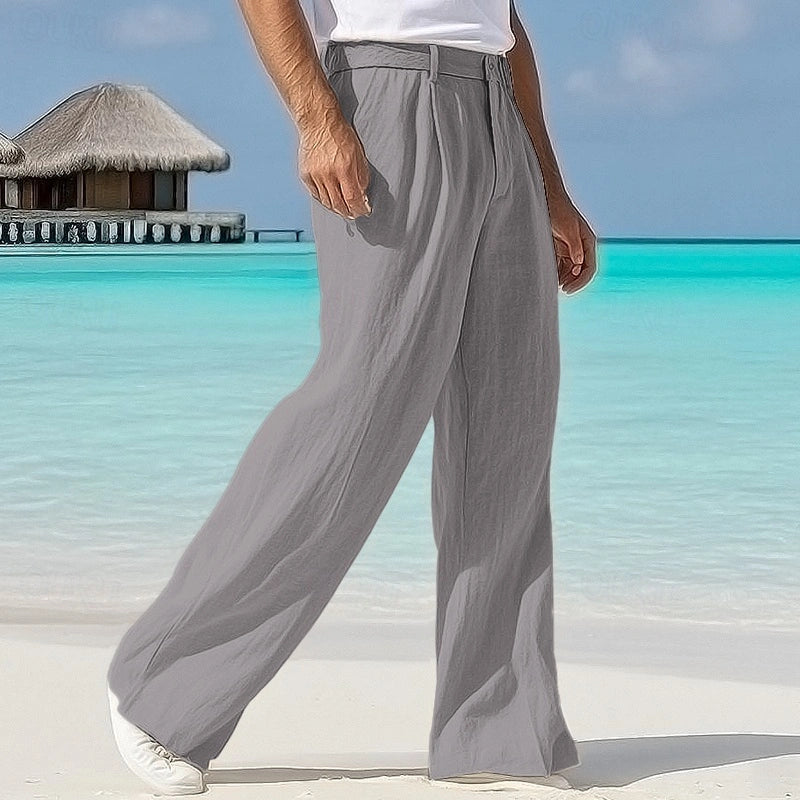 Mitchell | Comfortabele linnen zomerbroek voor heren