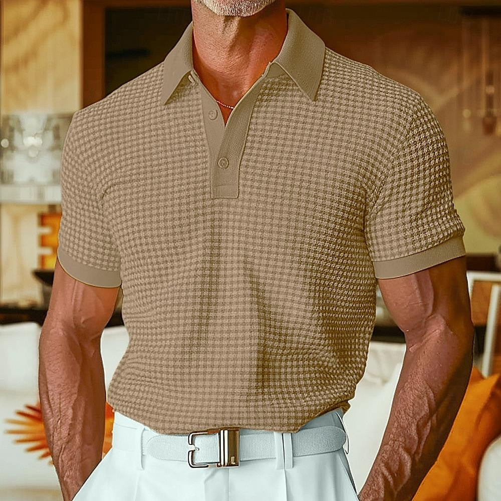 Antoine - Waffle Polo Shirt