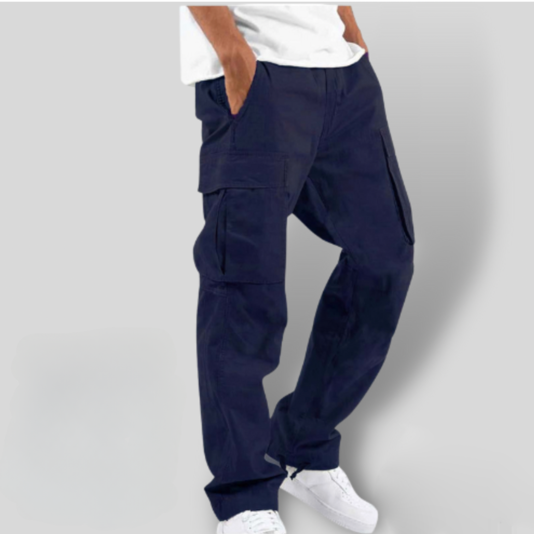 Heren Cargo Broeken - Relaxte Pasvorm - Meerdere Zakken - Duurzame Katoen Twill