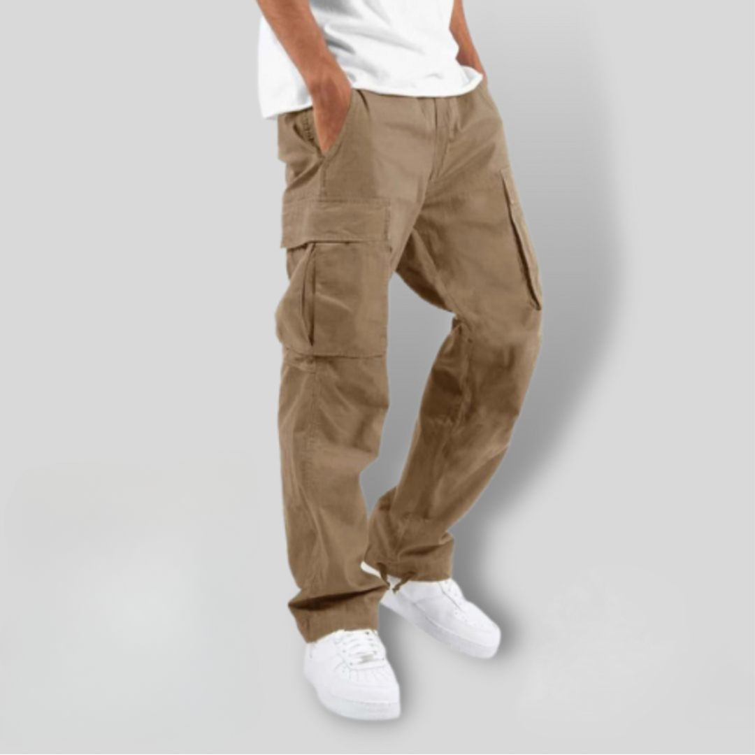 Heren Cargo Broeken - Relaxte Pasvorm - Meerdere Zakken - Duurzame Katoen Twill