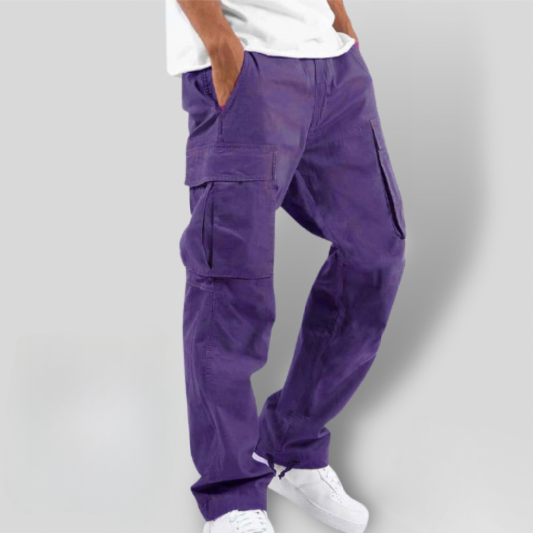 Heren Cargo Broeken - Relaxte Pasvorm - Meerdere Zakken - Duurzame Katoen Twill