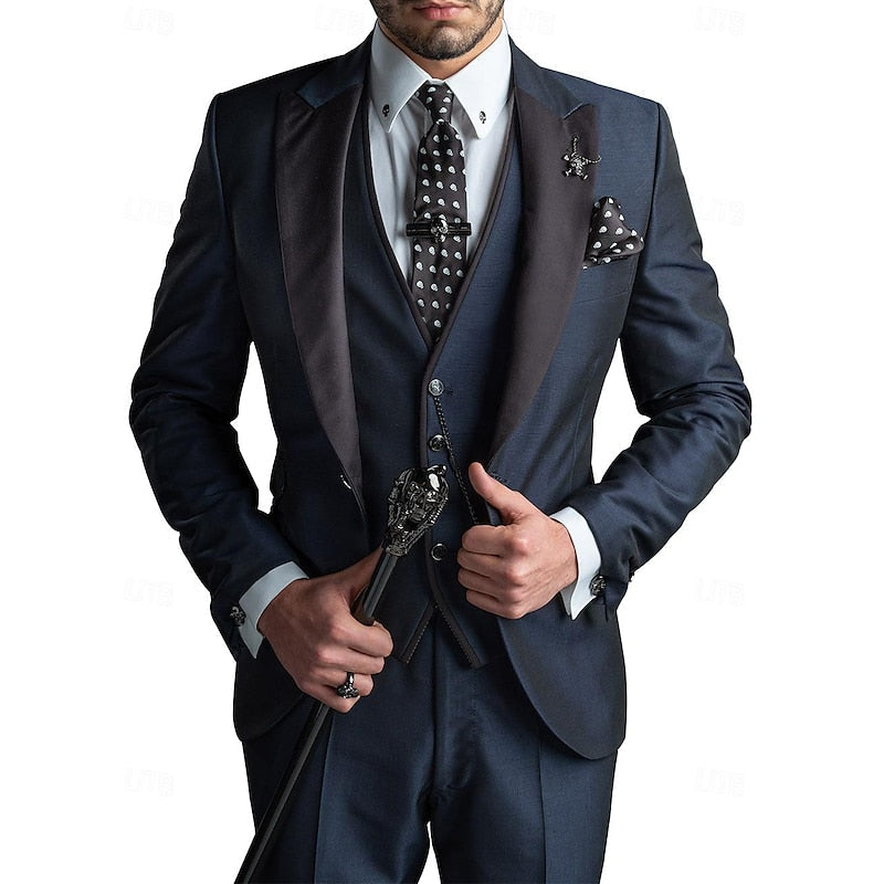 3-delig pak voor Mannen met Blazer, Vest en Broek
