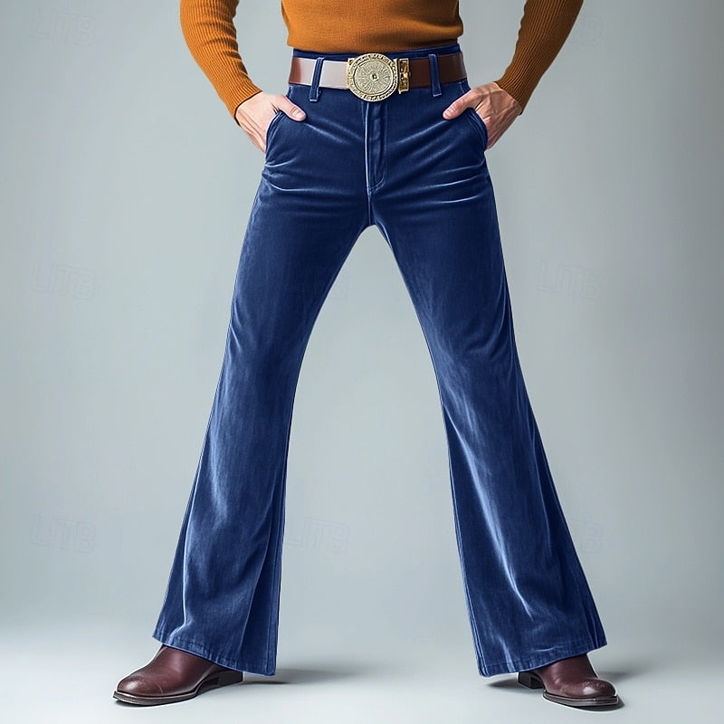 Flare corduroy broek voor heren
