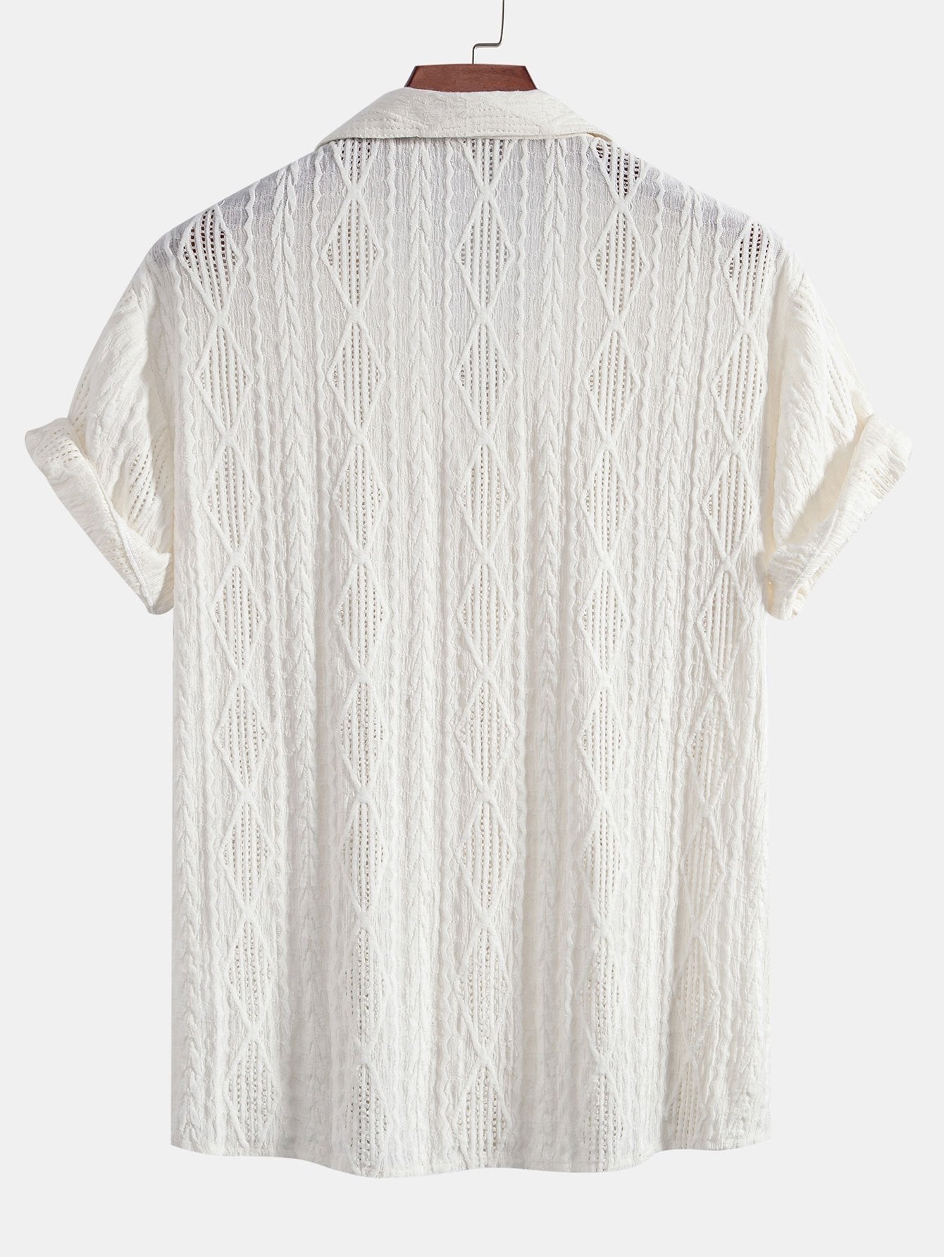 Casual Jacquard Shirt met Textuur