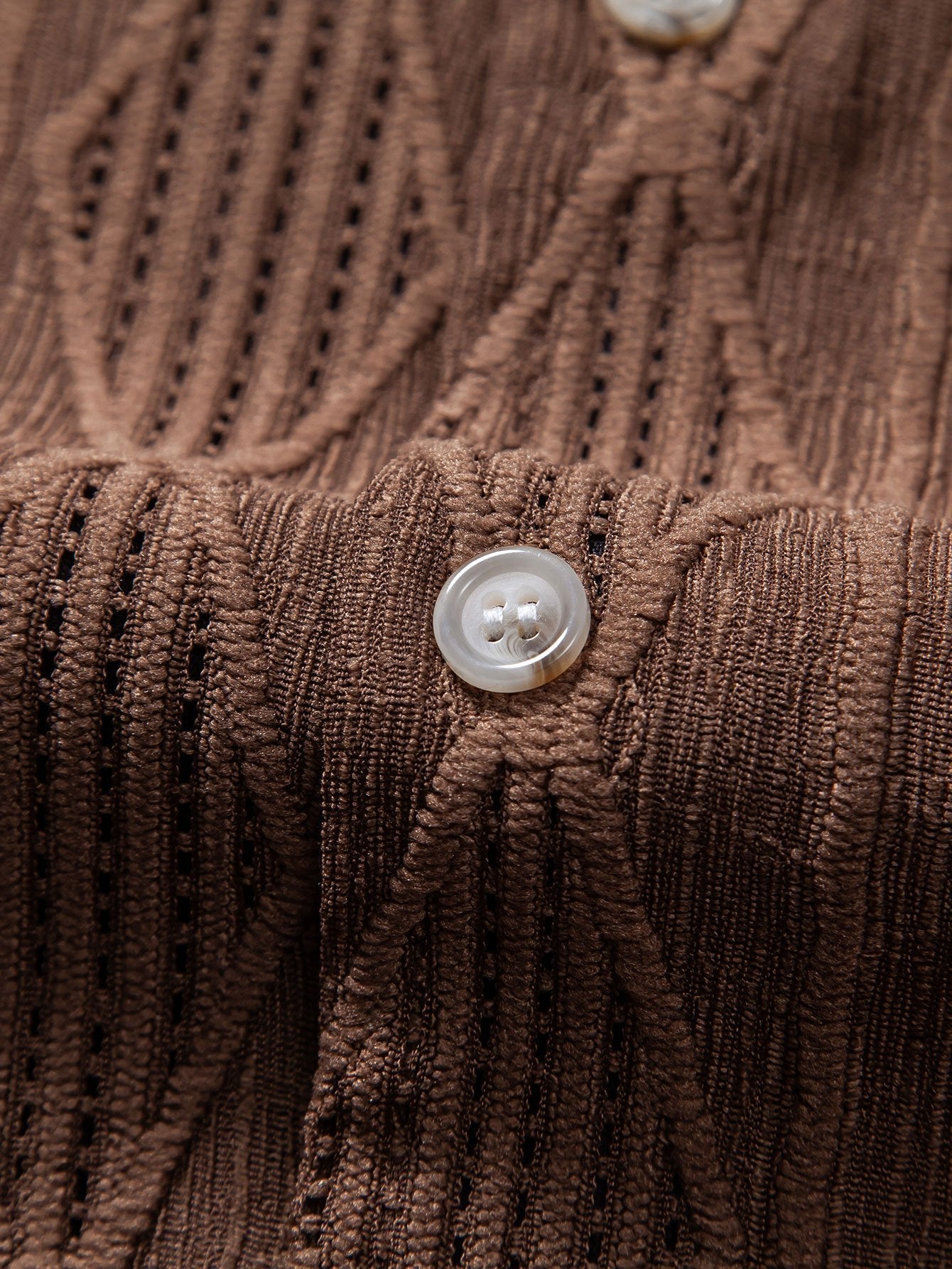 Casual Jacquard Shirt met Textuur