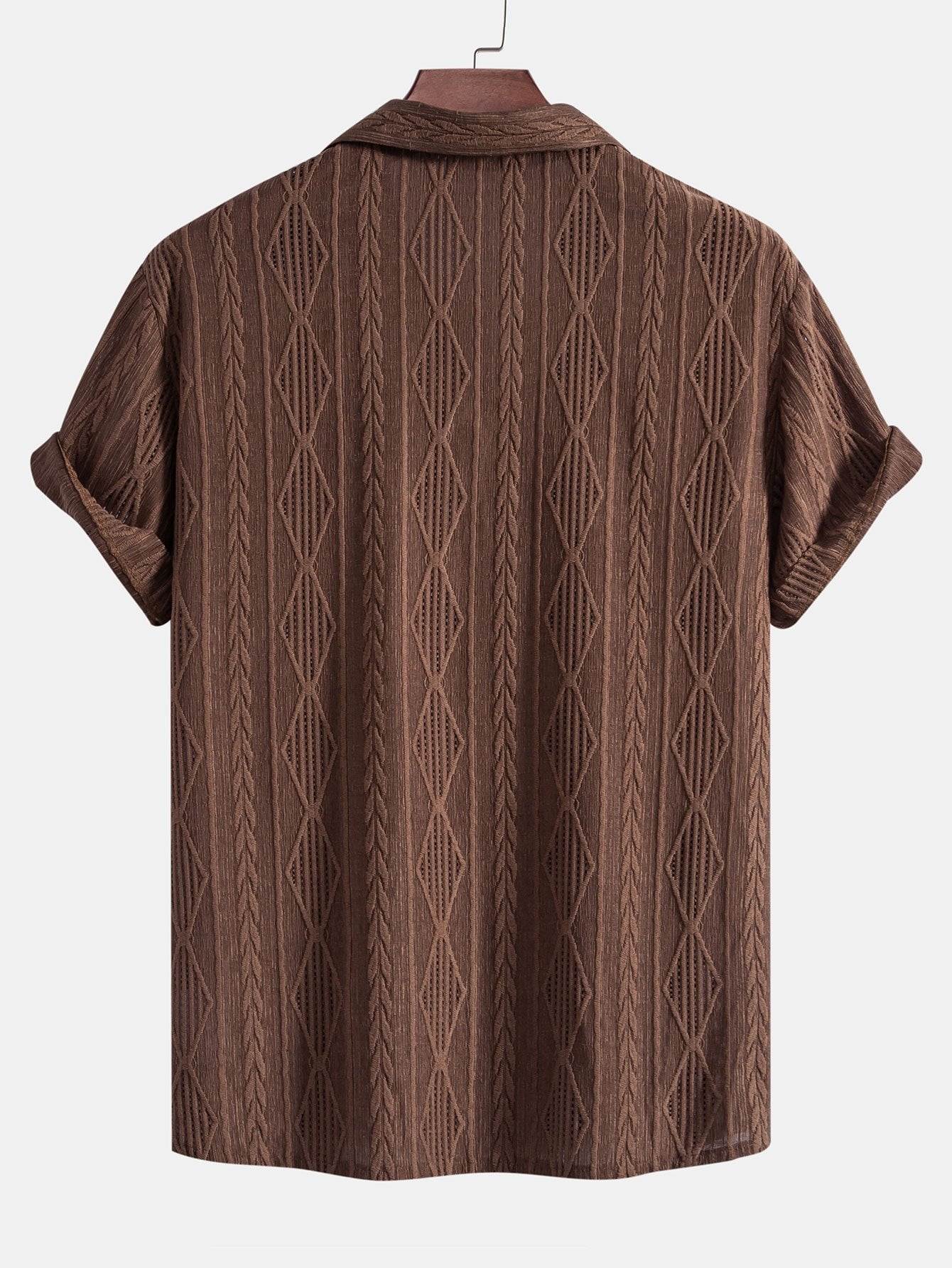 Casual Jacquard Shirt met Textuur