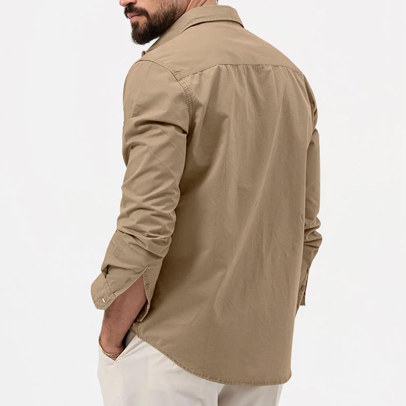 Heren Cargo Shirt – Functioneel, Ademend en Stijlvo