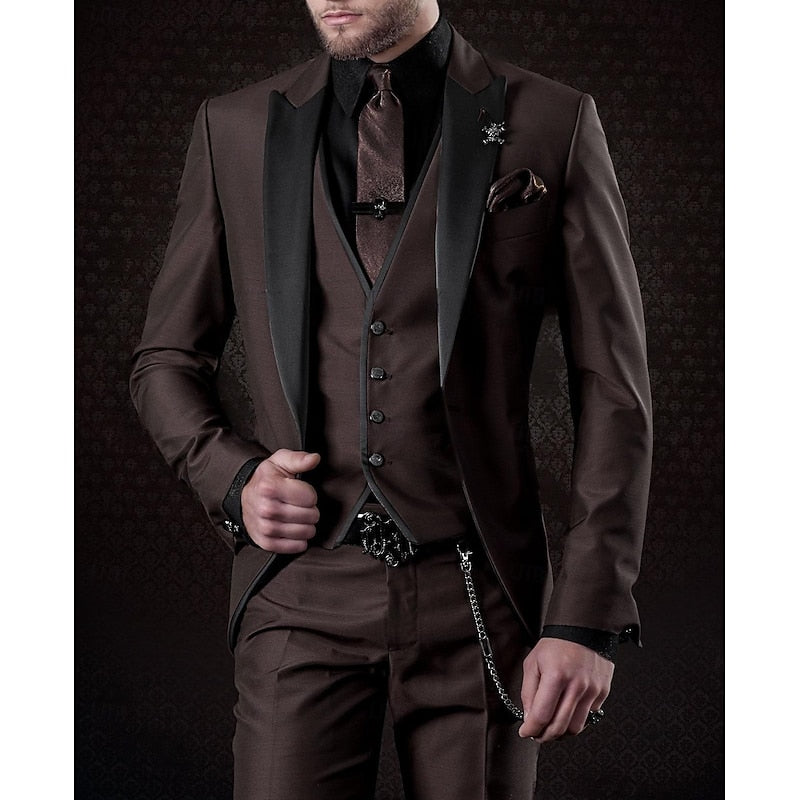3-delig pak voor Mannen met Blazer, Vest en Broek