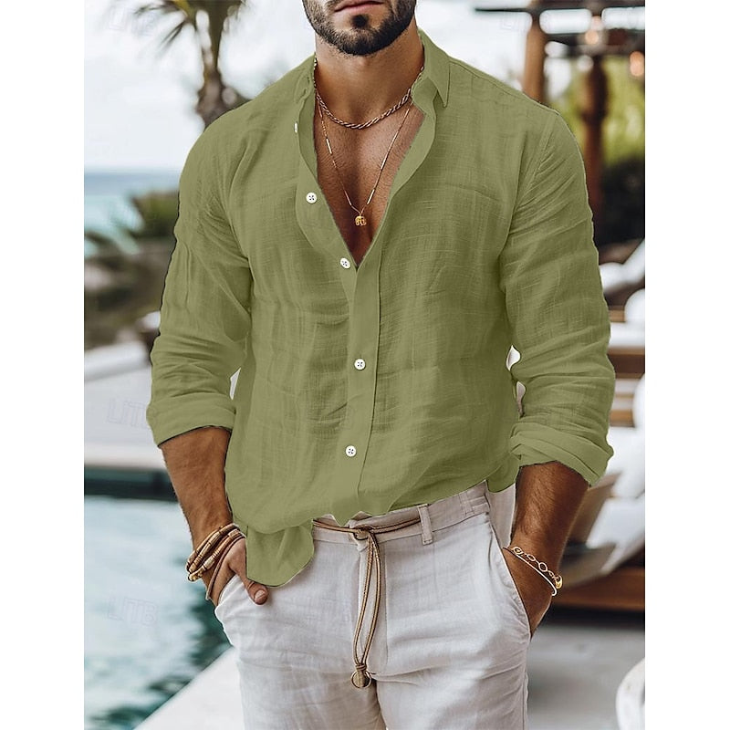 Kevin - Linnen Herenshirt