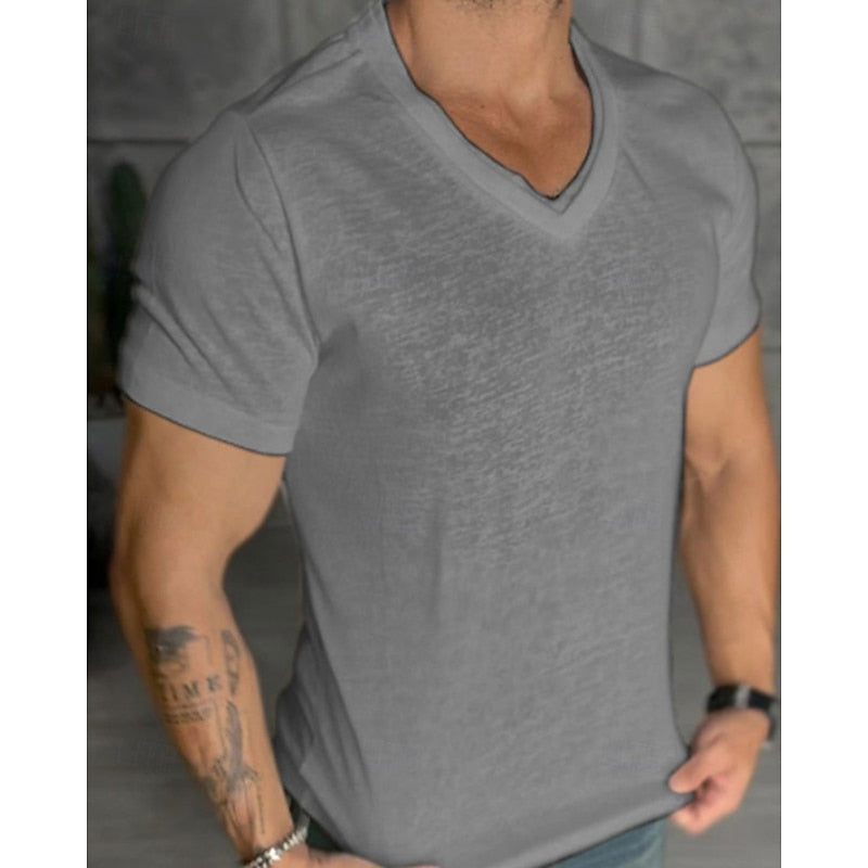 Daan | V-hals T-shirt voor de Zomer