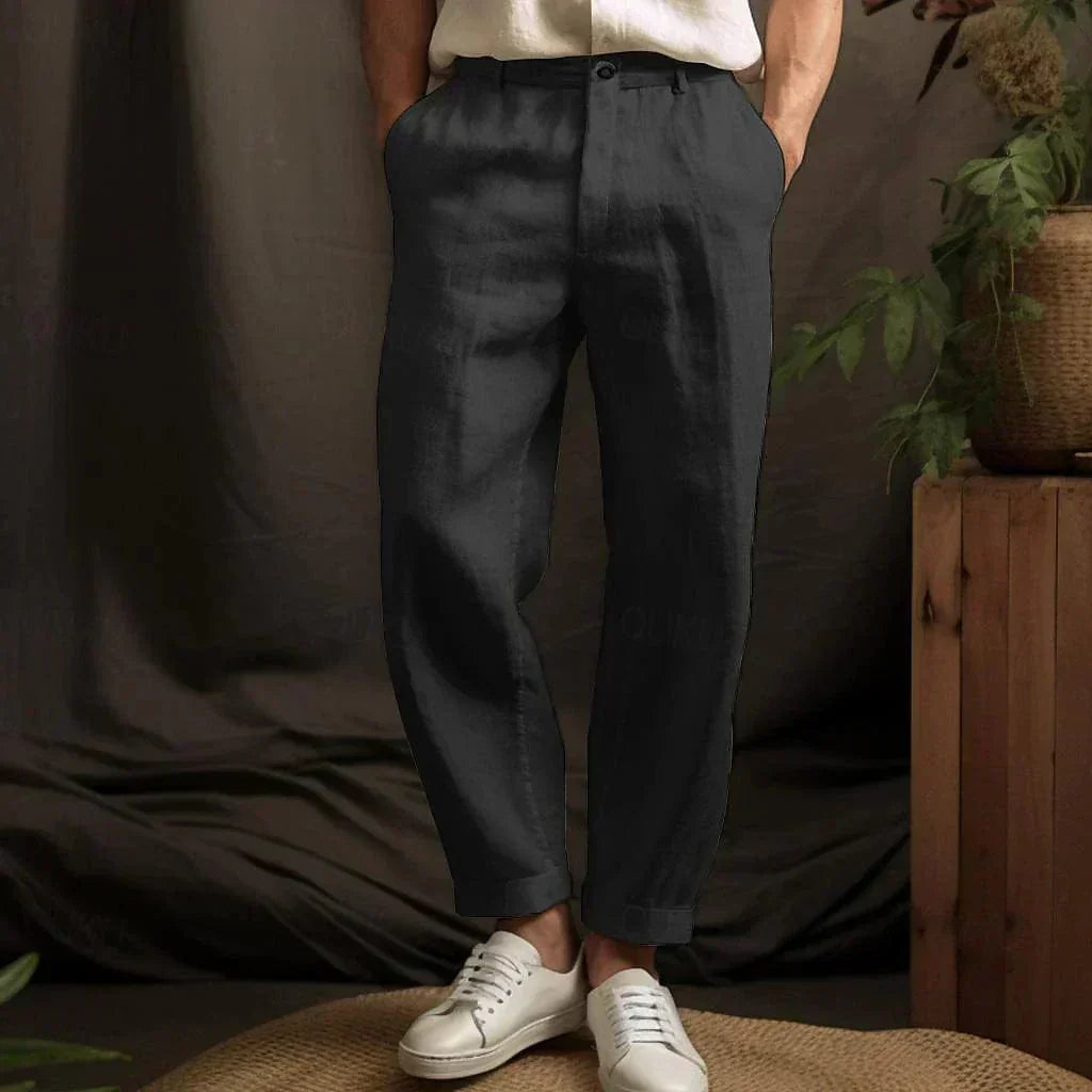 Casual Zomer Linnen Broek voor Mannen