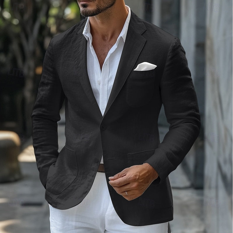 Stijlvolle linnen blazer voor de zomer