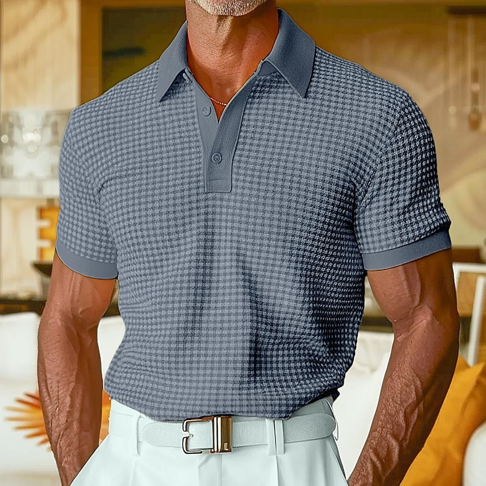Antoine - Waffle Polo Shirt