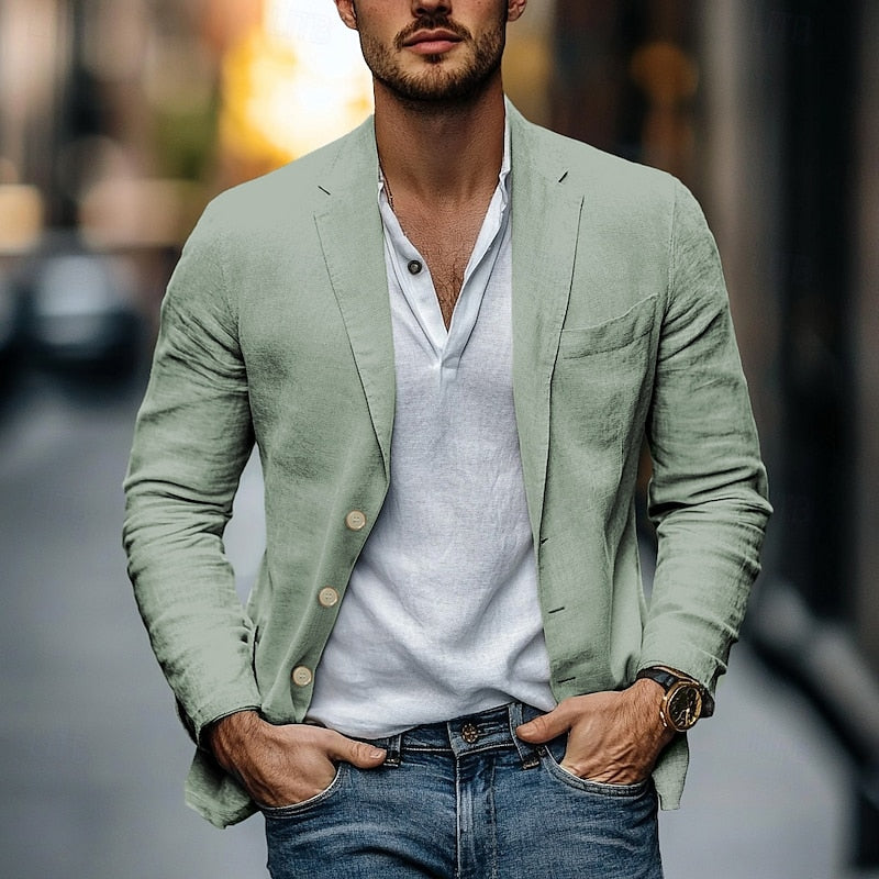 Linnen blazer voor de zomer