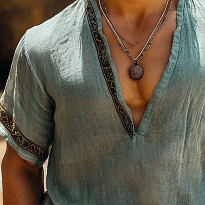Arjan | Bohemian zomershirt voor heren
