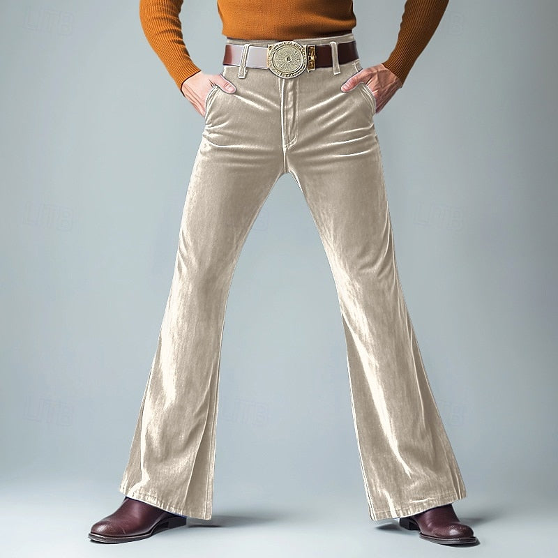 Flare corduroy broek voor heren