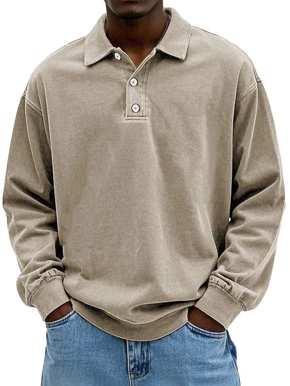 Klassieke Lange Mouwen Polo Shirt