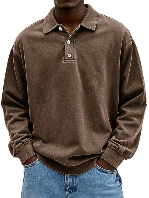 Klassieke Lange Mouwen Polo Shirt