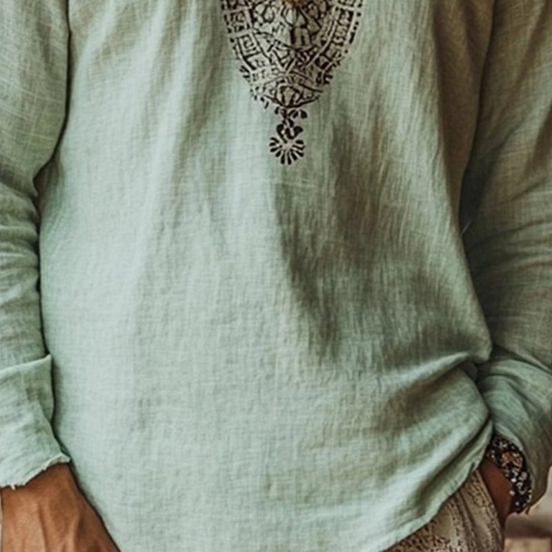 Tobias | Bohemian zomershirt voor heren