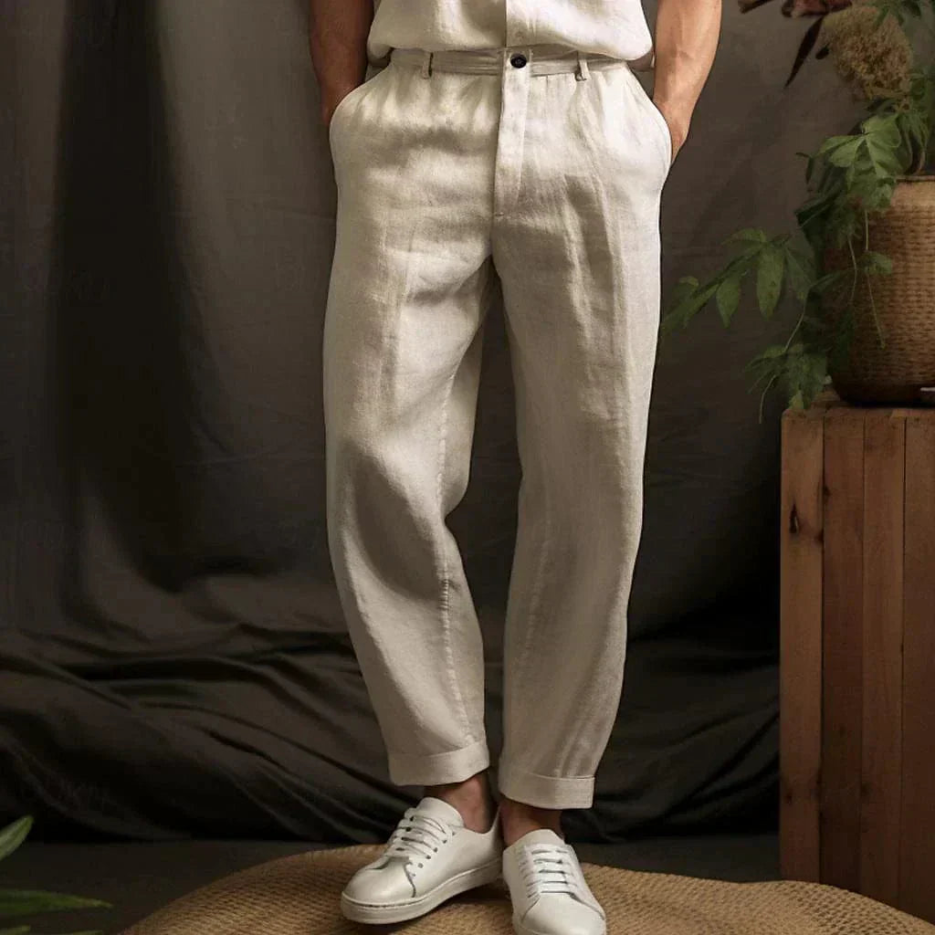 Casual Zomer Linnen Broek voor Mannen