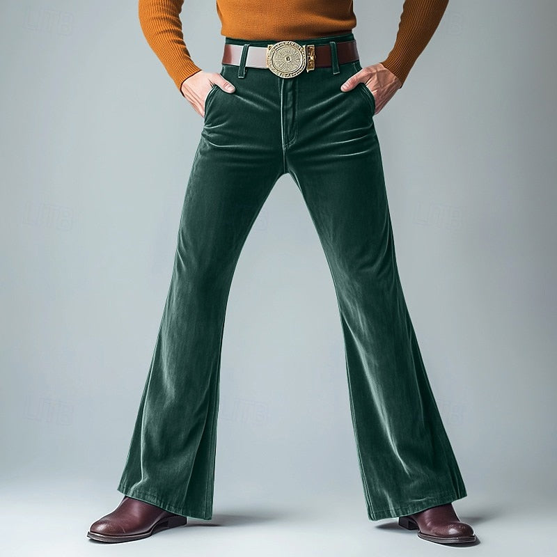Flare corduroy broek voor heren