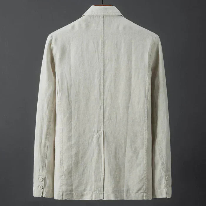 Lichtgewicht Linnen Blazer Met Stijlvolle Zomerlook