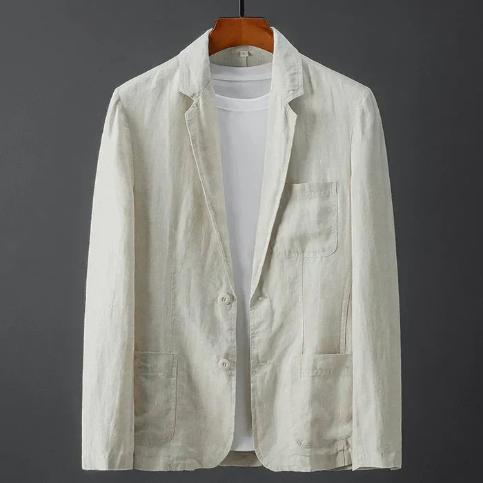Lichtgewicht Linnen Blazer Met Stijlvolle Zomerlook
