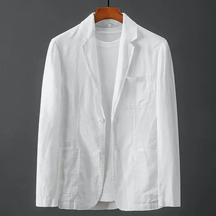 Lichtgewicht Linnen Blazer Met Stijlvolle Zomerlook