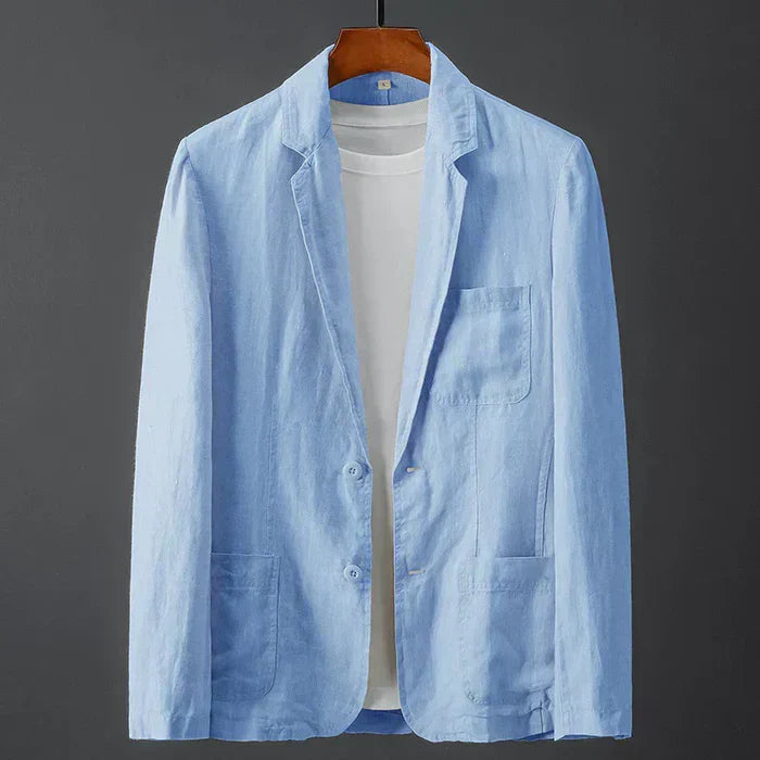 Lichtgewicht Linnen Blazer Met Stijlvolle Zomerlook