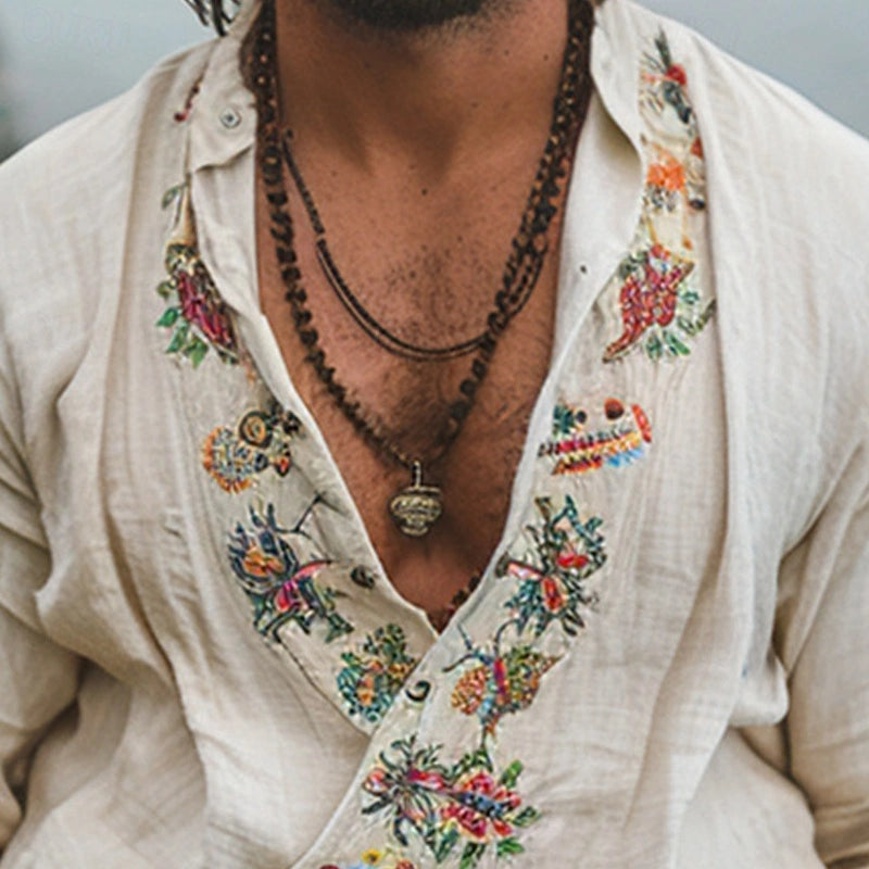 Stef | Bohemian zomershirt voor heren