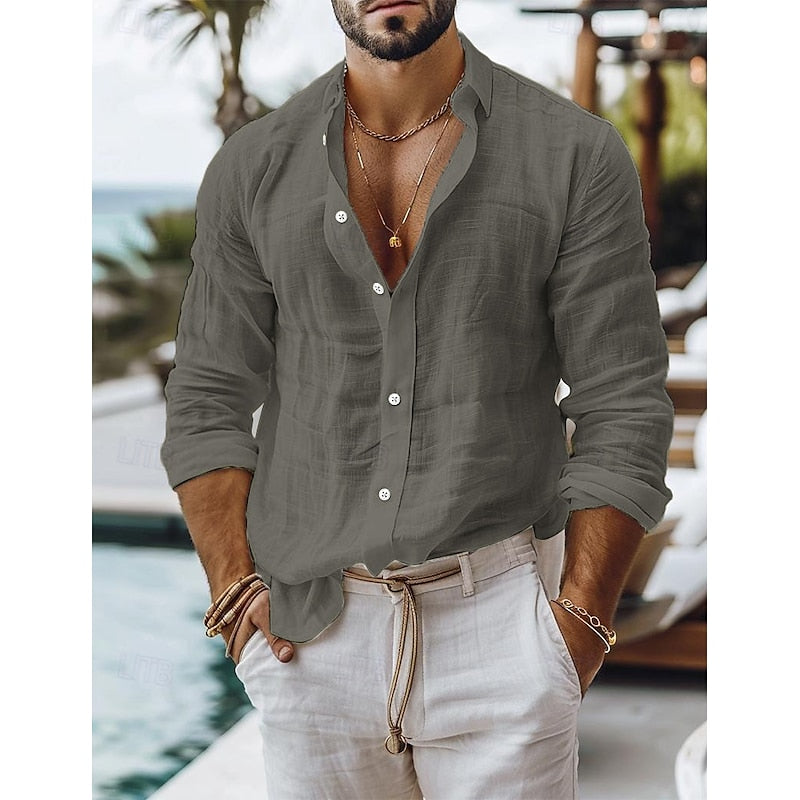 Kevin - Linnen Herenshirt