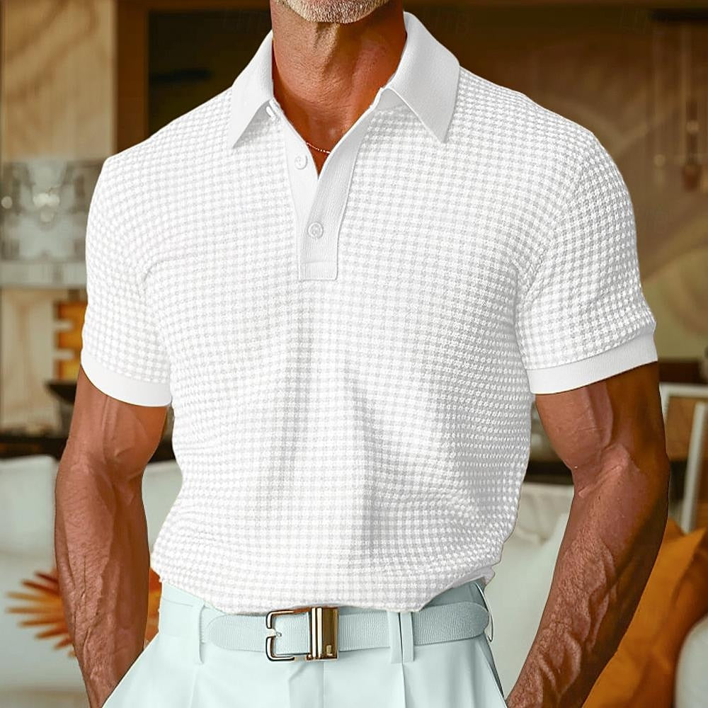 Antoine - Waffle Polo Shirt