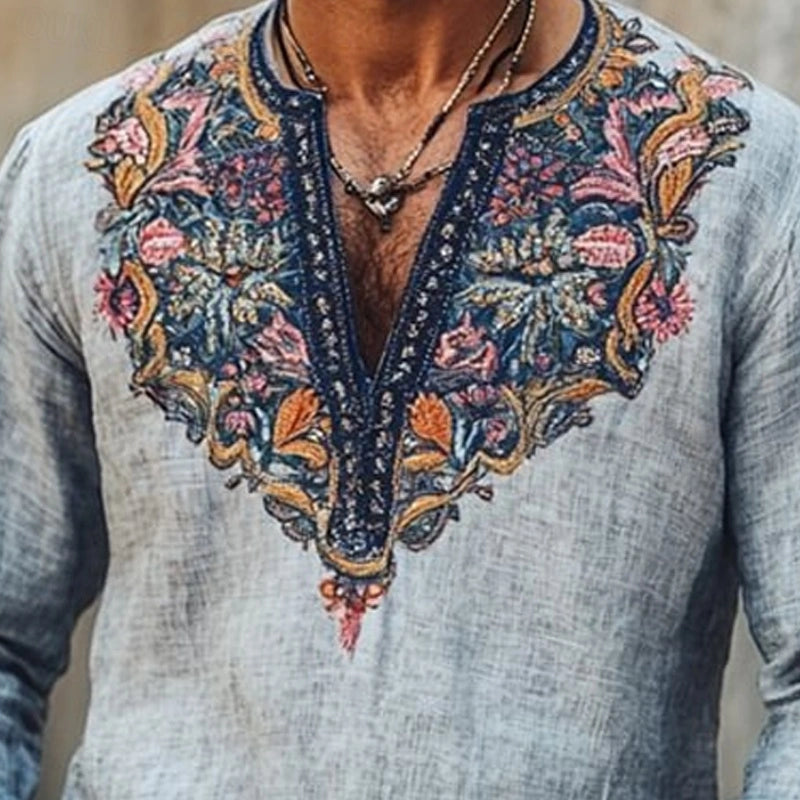 Dirk | Bohemian zomershirt voor heren