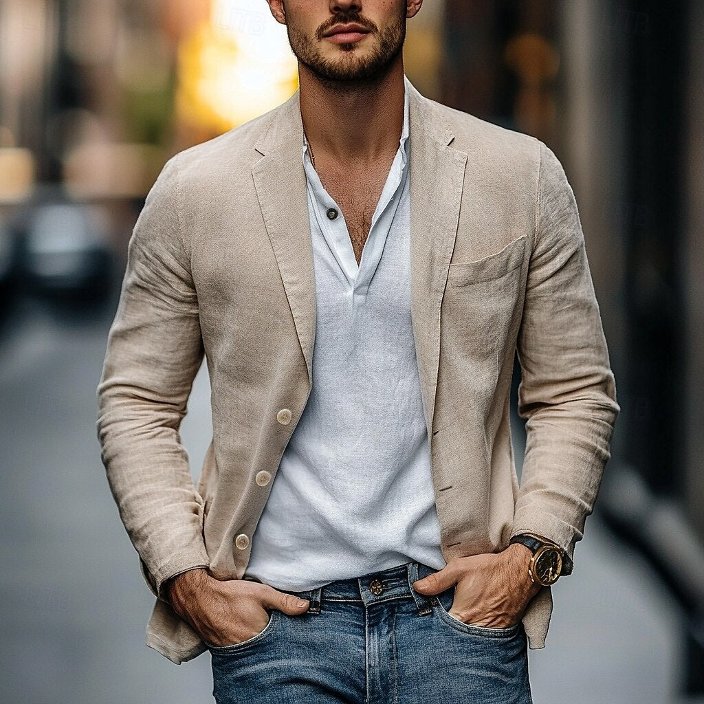 Linnen blazer voor de zomer
