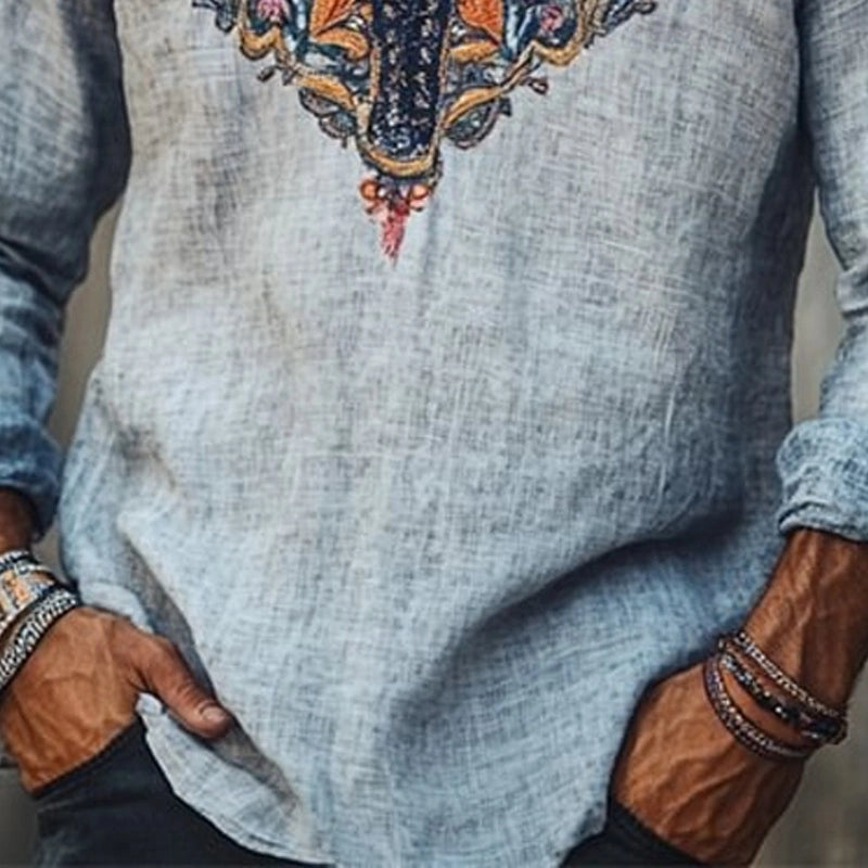 Dirk | Bohemian zomershirt voor heren